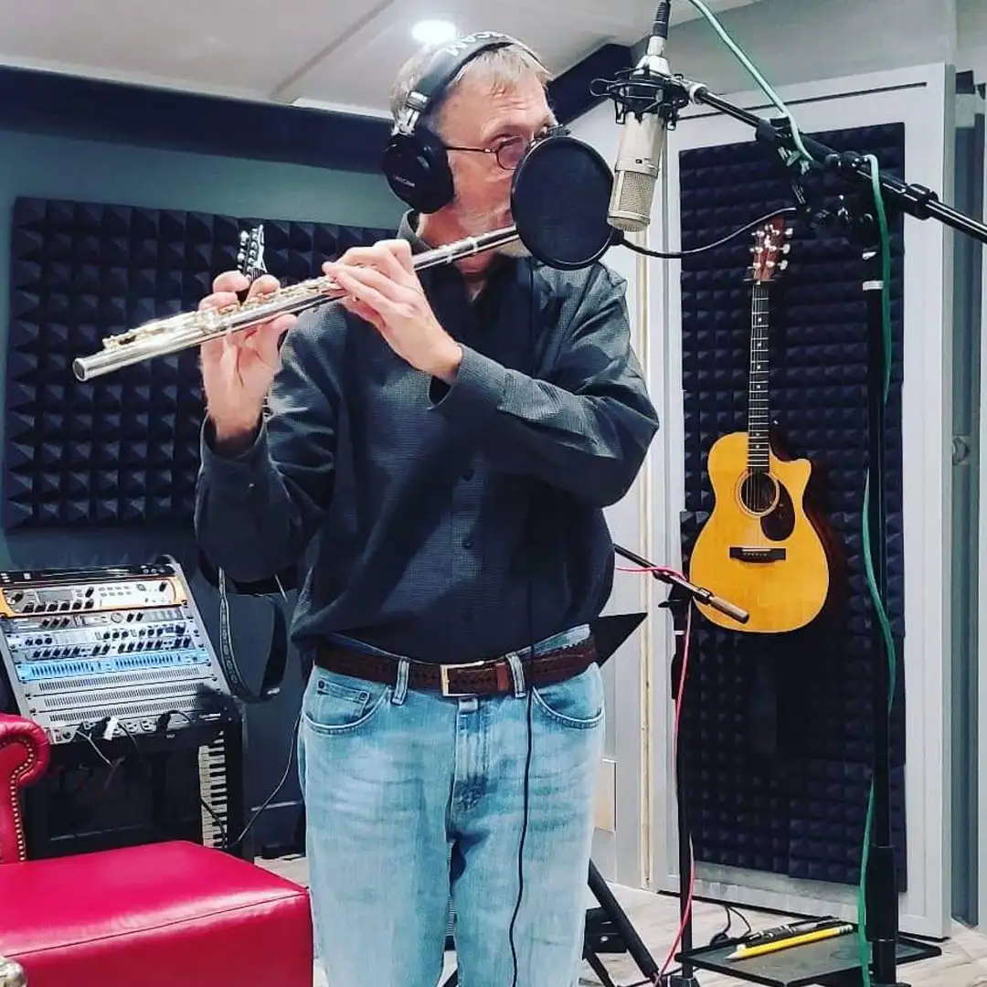 Mark recording flute on a song.